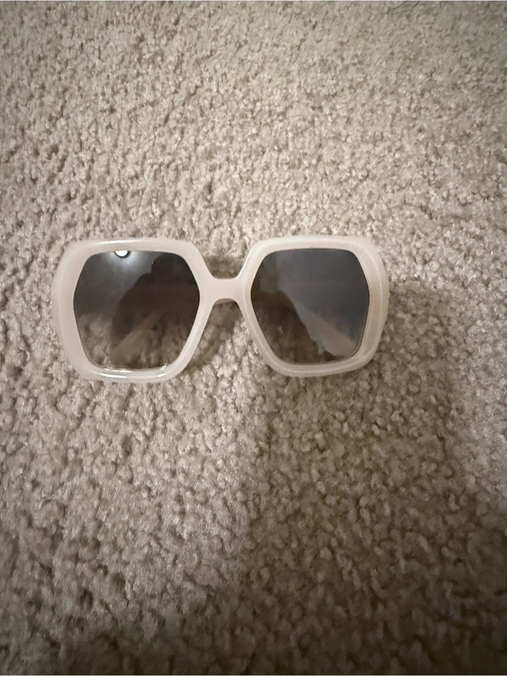 Fendi Oversized Cream Square Sunglasses - Stylish Women’s Accessory